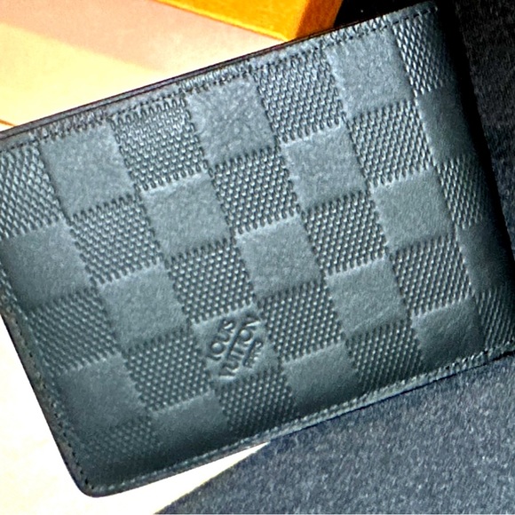 Louis Vuitton Portefeuille Multiple Bifold Wallet /Black/ Damier Infini Leather - Picture 7 of 14